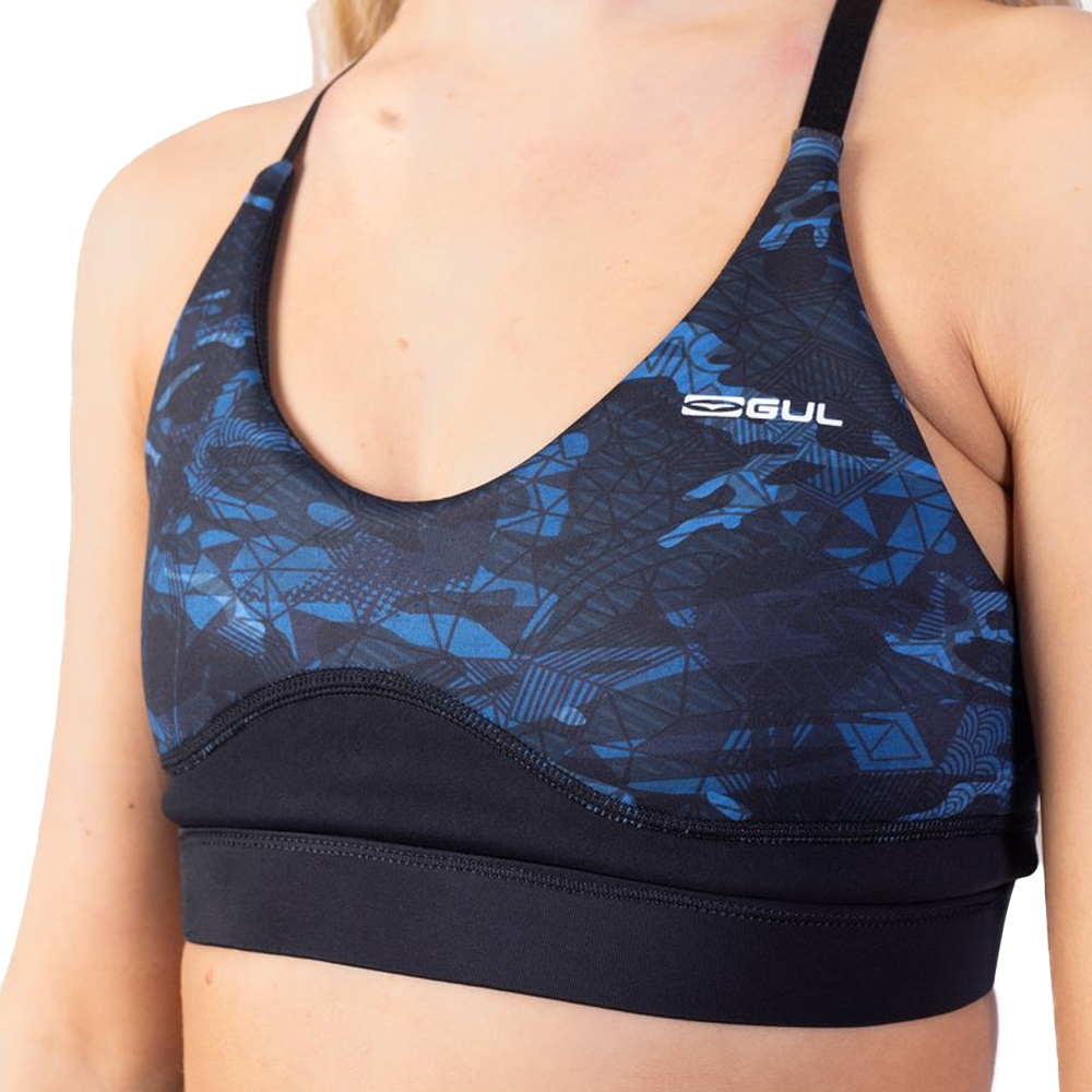 2025 Gul Womens Luna7 SUP Bra LA0303-C1 - Nu Wave Camo / Black